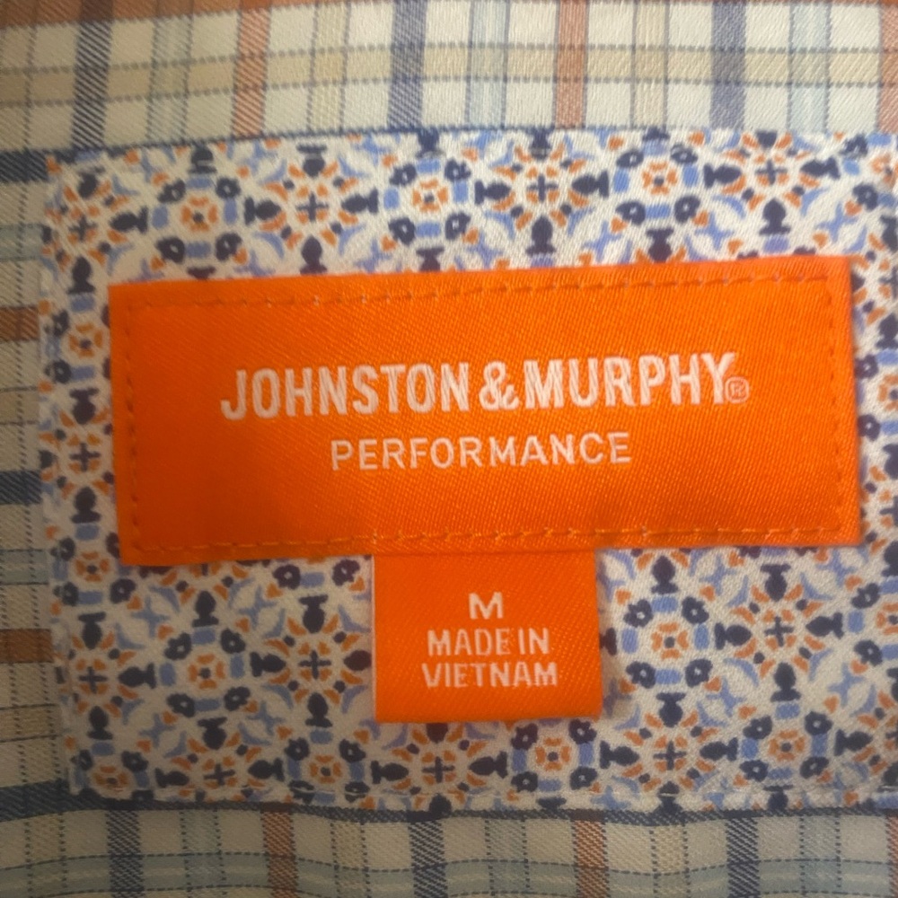 Johnston & Murphy Performance Plaid Button Down S… - image 5